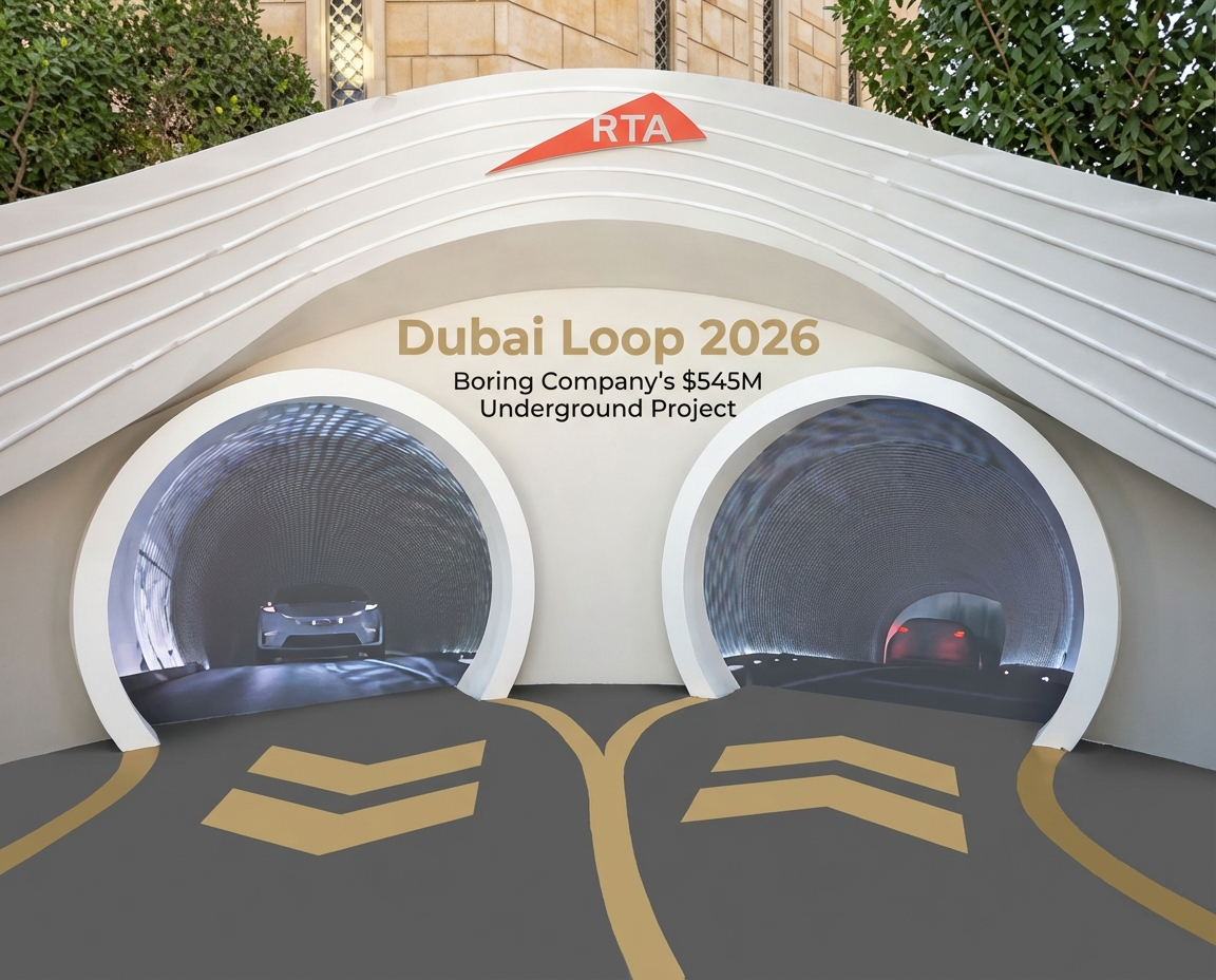 Dubai Loop 2026 Boring Company's $545M Underground Project